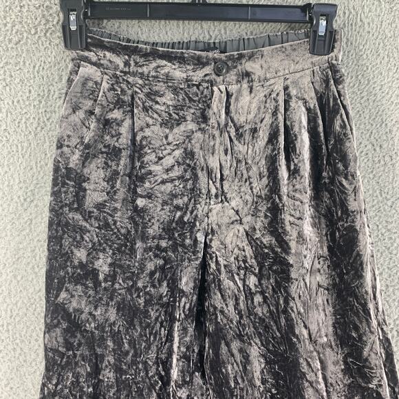 Y3K Madwell Womens Pants Velvet Trouser Boho Grey S Soft Pocket - Picture 12 of 15